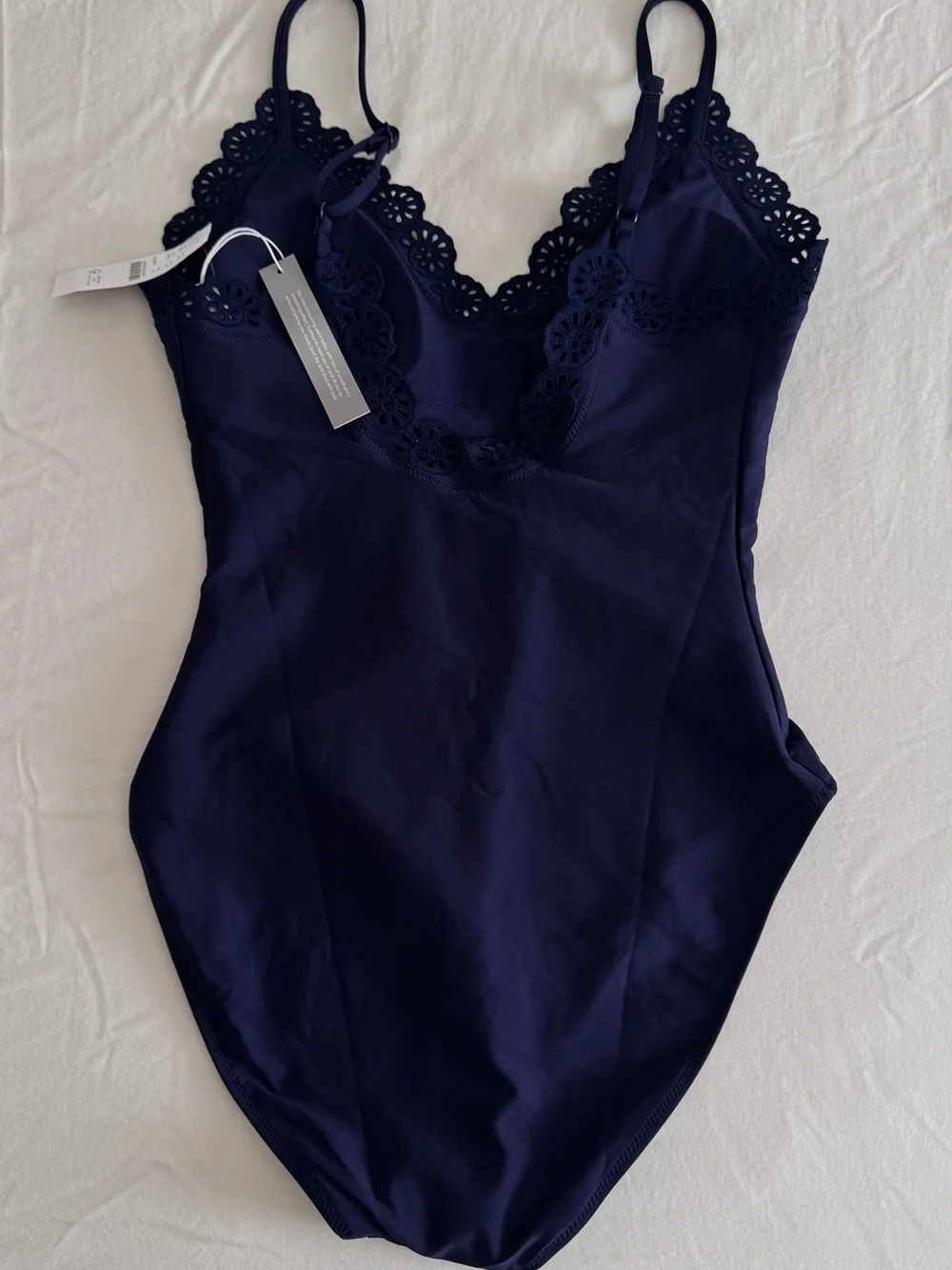 J. Crew Lana eyelet one-piece in Classic Sculpt™